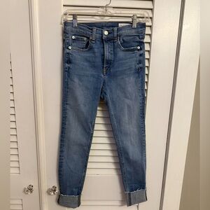 Rag & Bone High Rise Ankle Skinny Size 26
